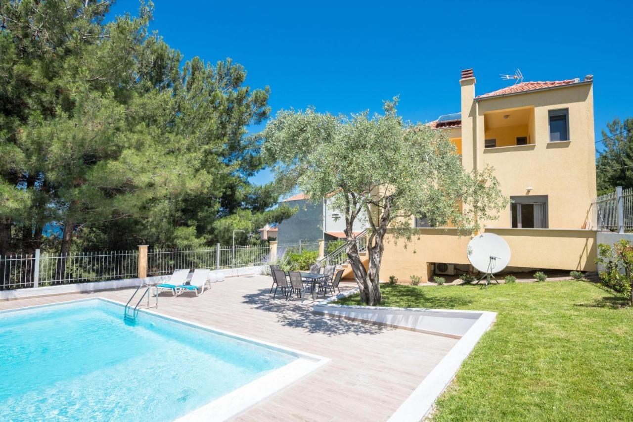 Louloudis Pool Villa Skala Rachoni  Esterno foto