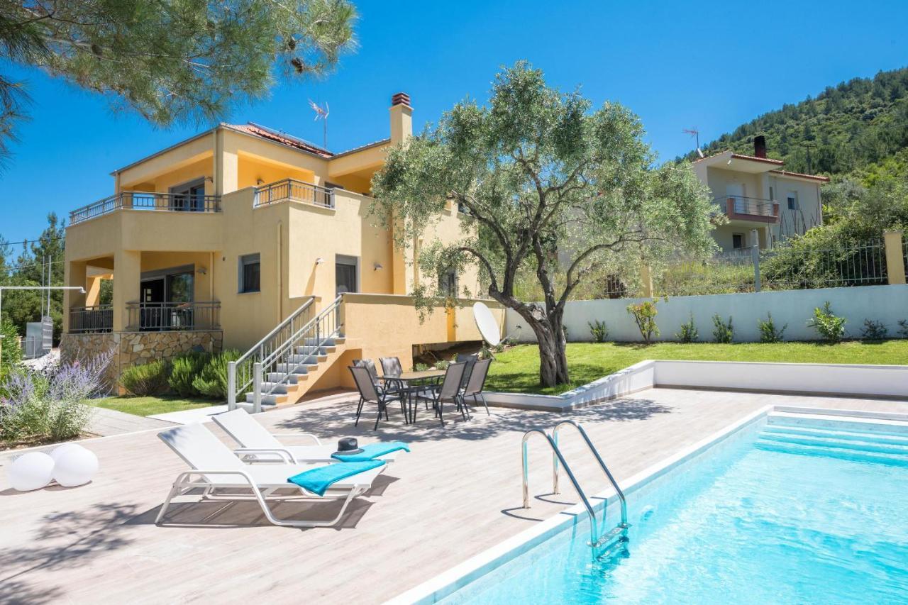 Louloudis Pool Villa Skala Rachoni  Esterno foto
