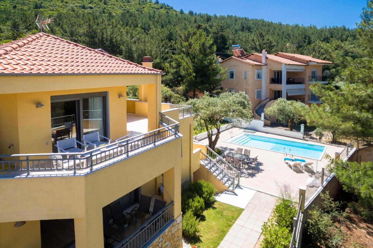 Louloudis Pool Villa Skala Rachoni  Esterno foto