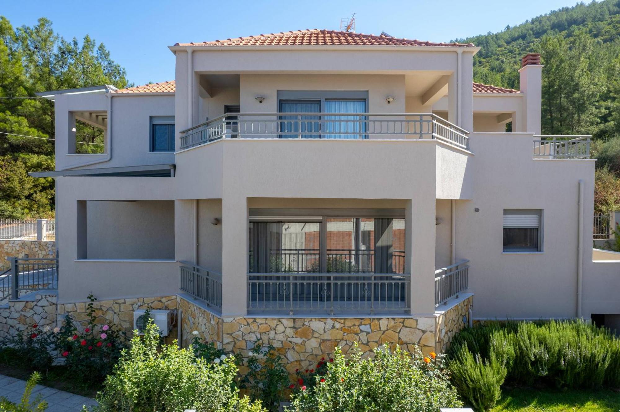 Louloudis Pool Villa Skala Rachoni  Esterno foto