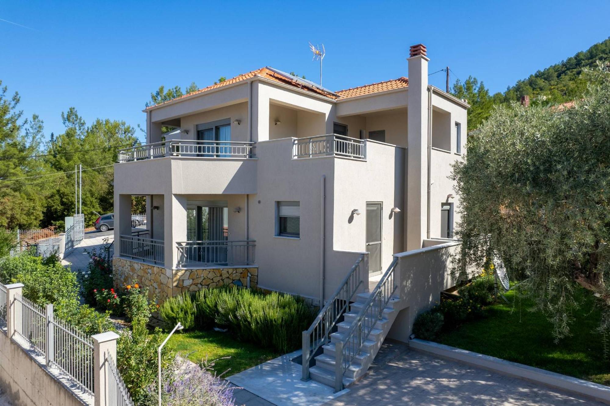 Louloudis Pool Villa Skala Rachoni  Esterno foto